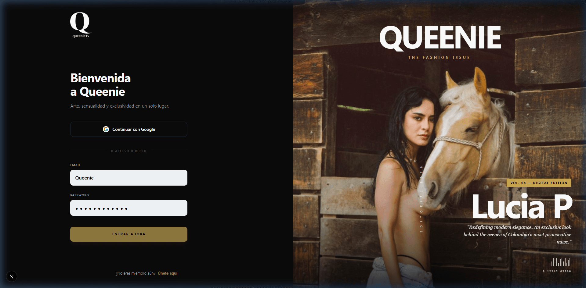 Talento Queenie editorial